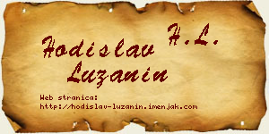 Hodislav Lužanin vizit kartica